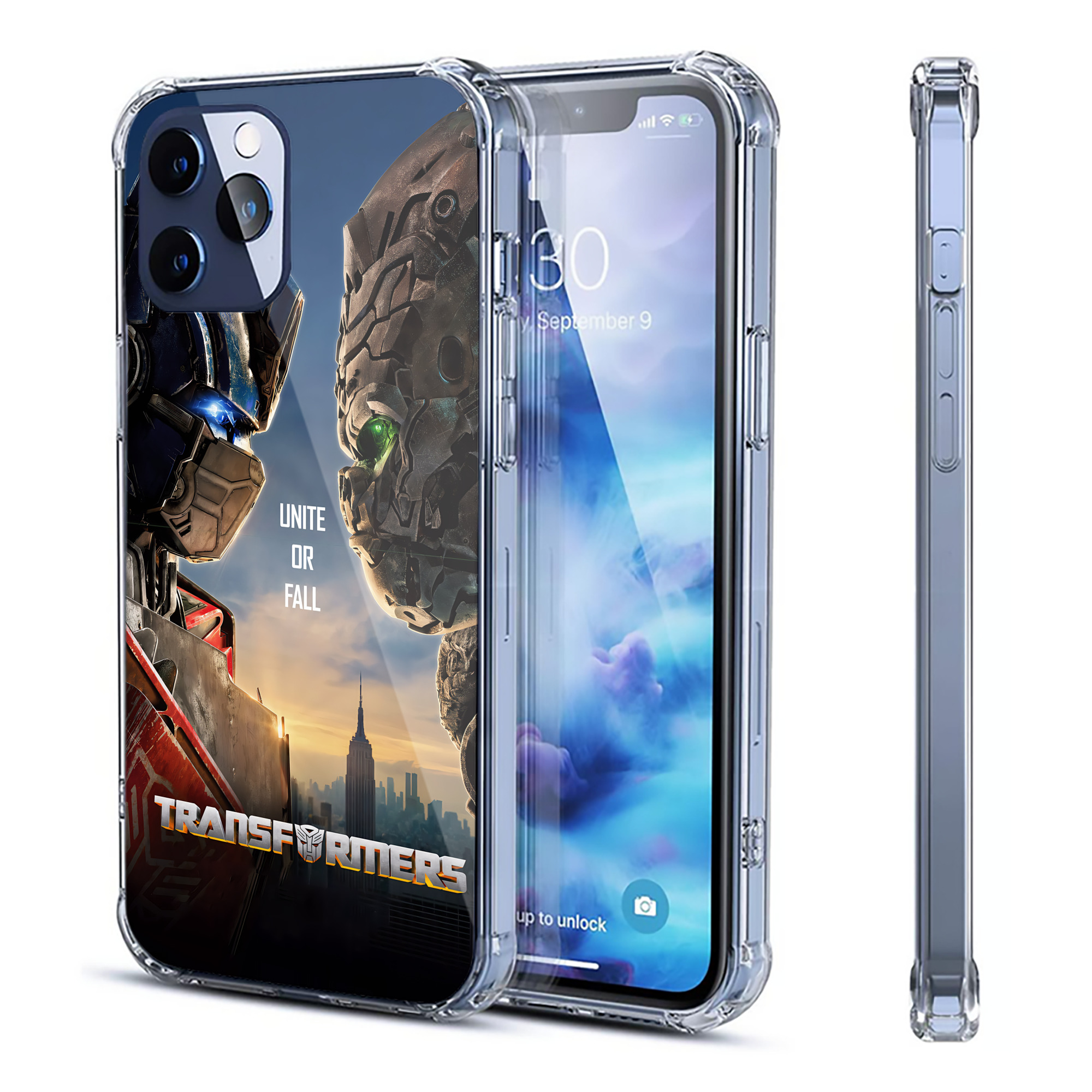 （画像用） Transformers トランスフォーマー 【iPhone 12シリーズ対応】透明スマホケース（クリアソフトケース）